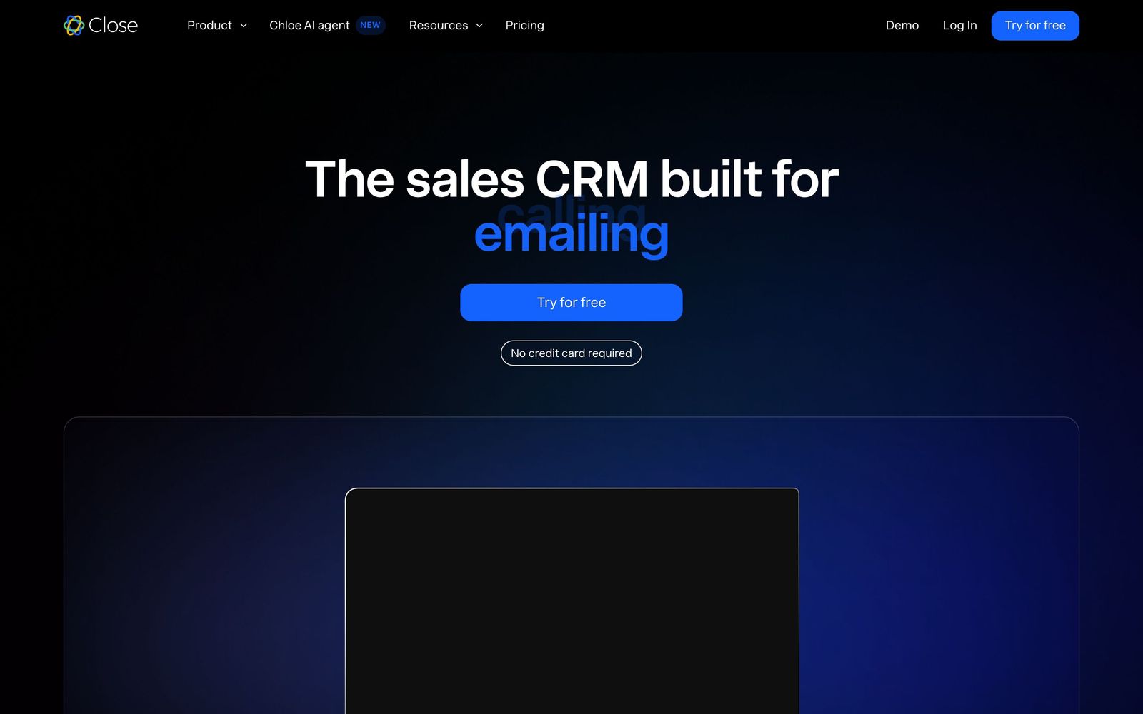 Close website: homepage