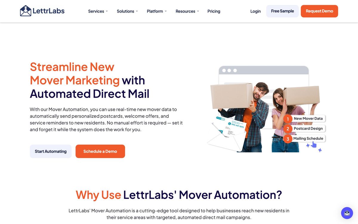LettrLabs, features page screenshot