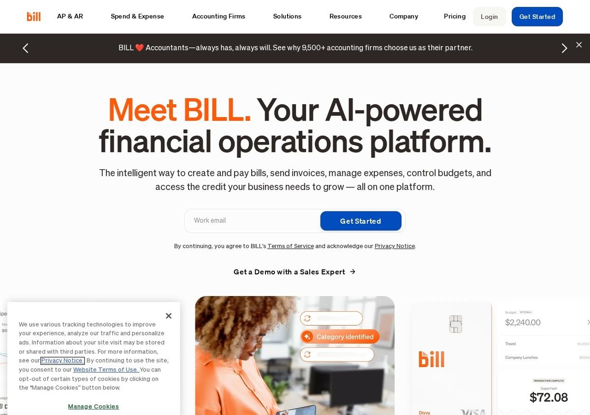 BILL website: homepage