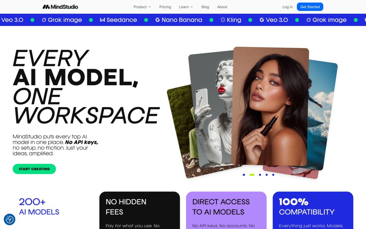 MindStudio, product page screenshot