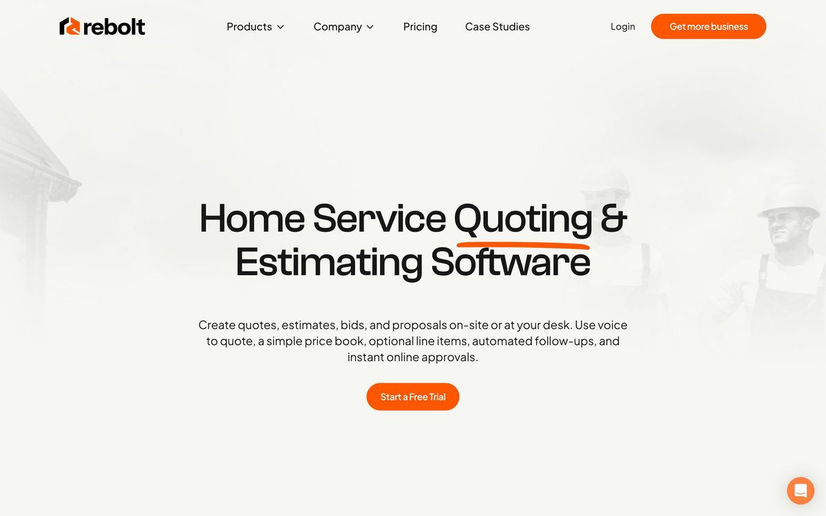 Rebolt: features page screenshot