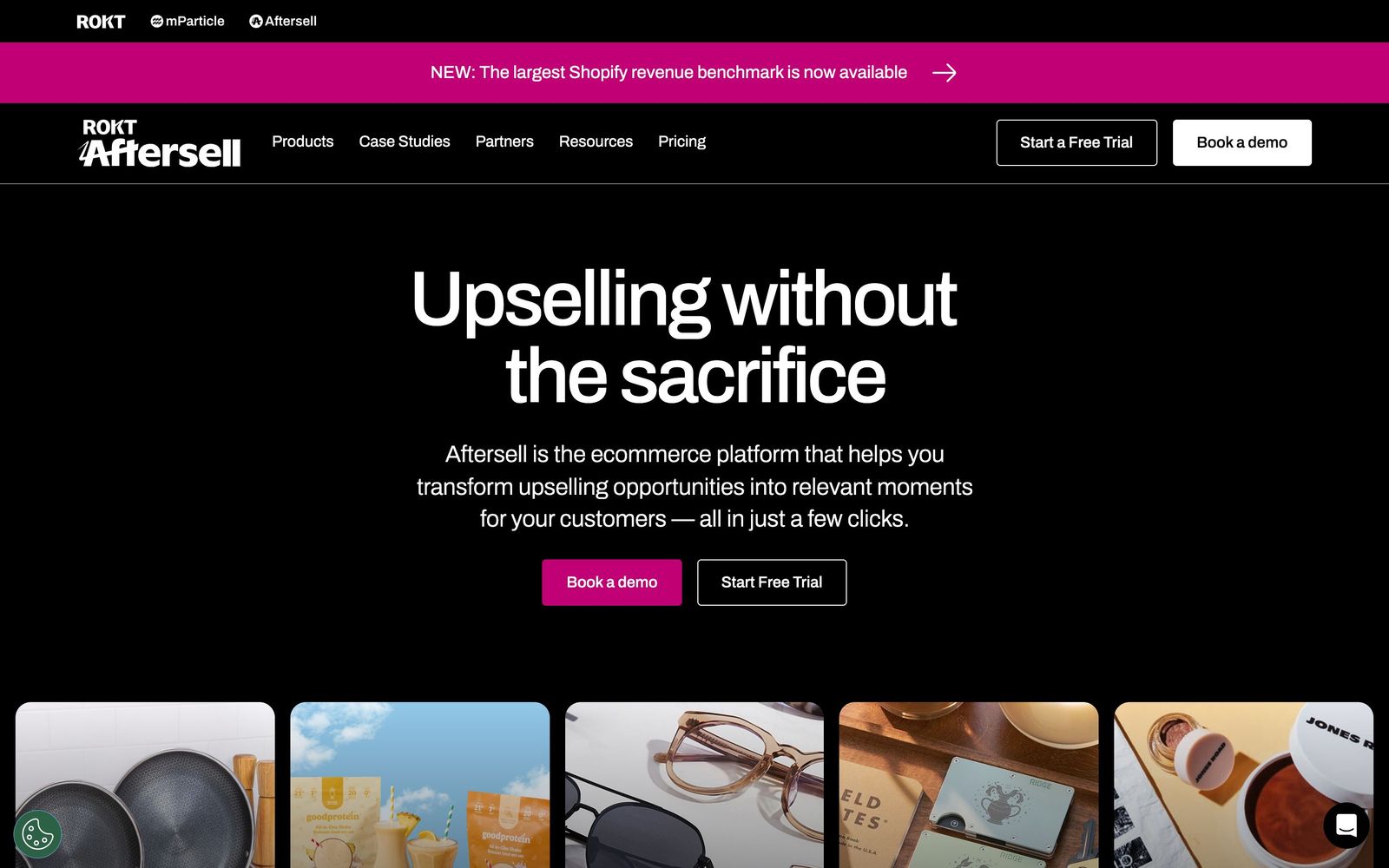 AfterSell by Rokt website, homepage