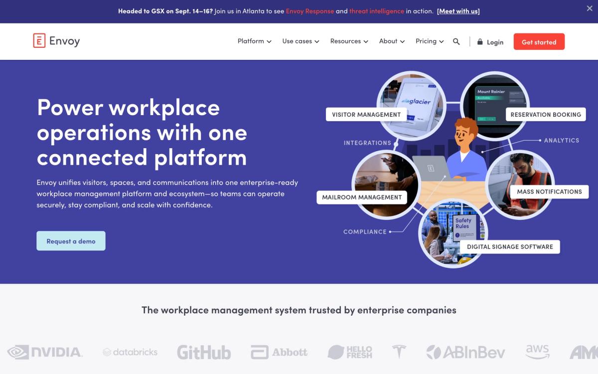 Envoy, product page screenshot