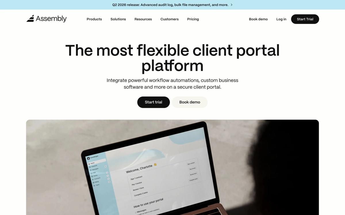 Assembly: product page screenshot