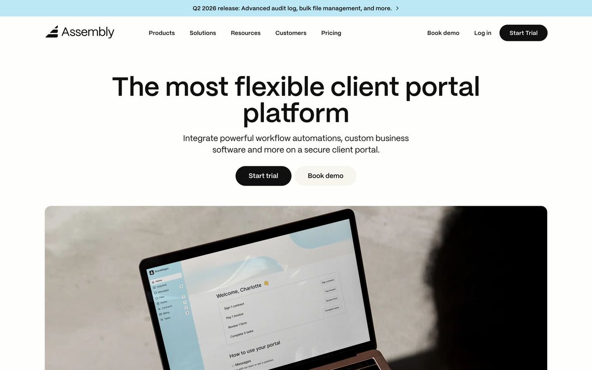 Assembly: product page screenshot