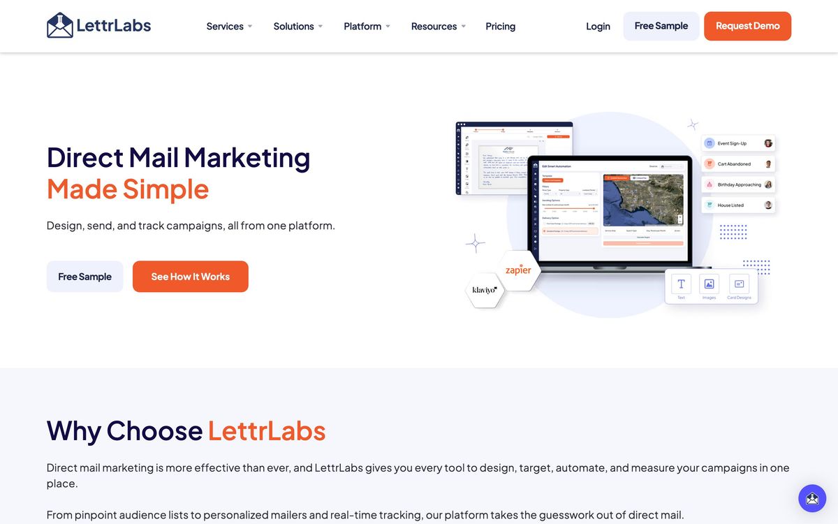 LettrLabs, product page screenshot