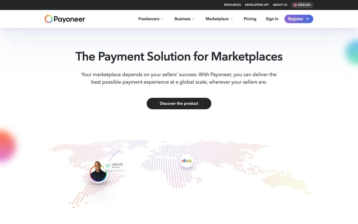 Payoneer Workforce Management, product page screenshot