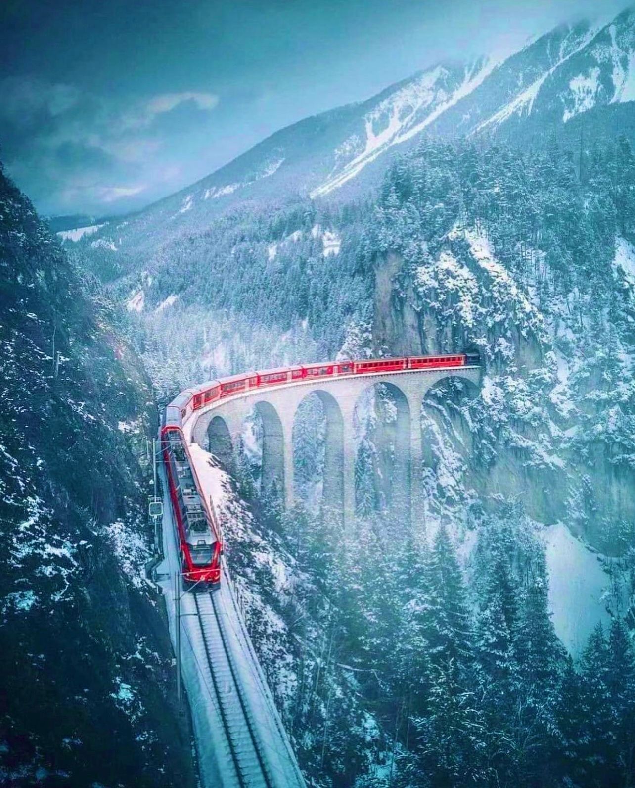 Фото Bernina Express + Санкт Мориц