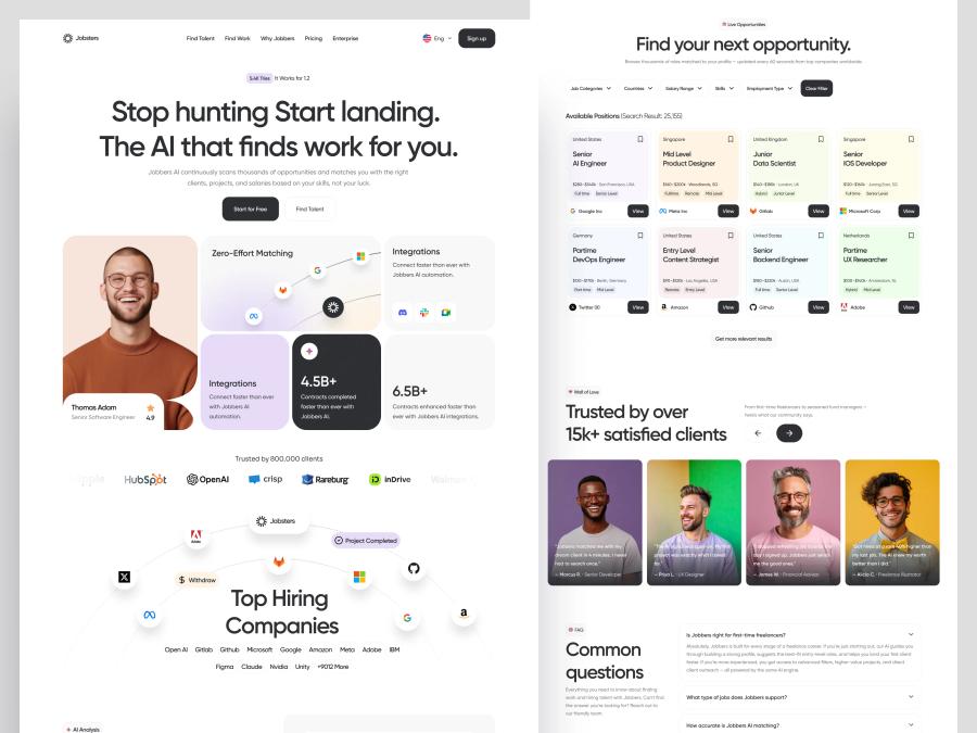 Jobbers — AI Job Matching Landing Page