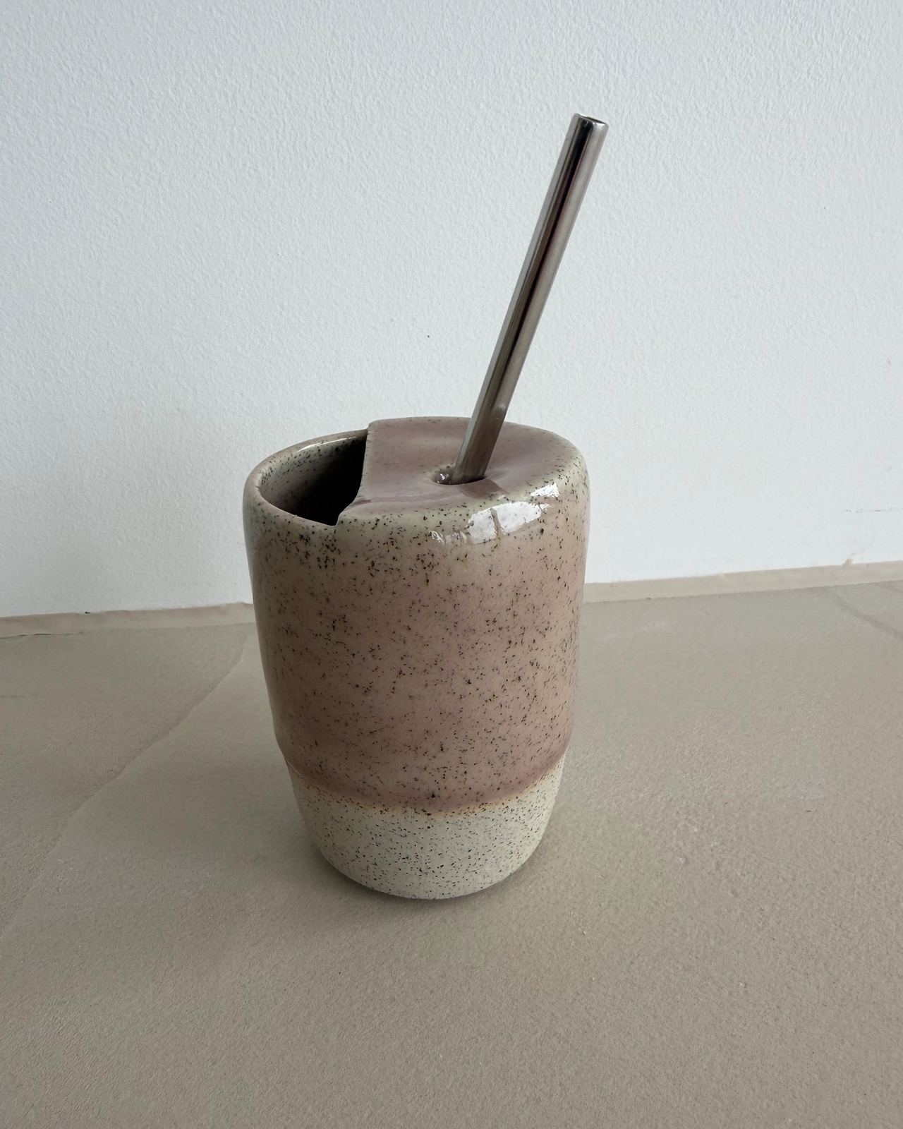 To go Becher Blasrosa
