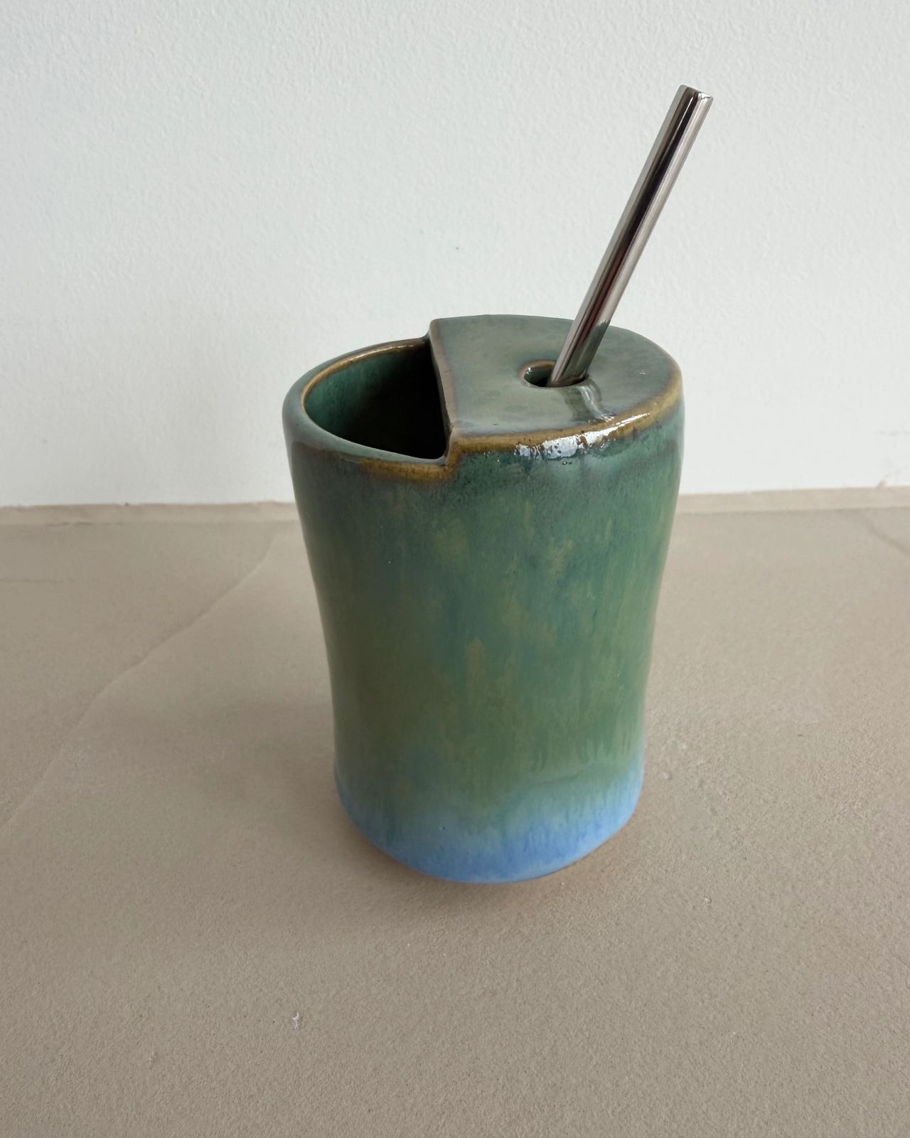 To Go Becher grün blau