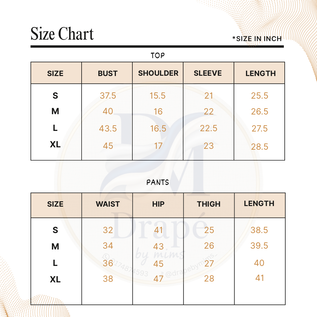 sizing chart