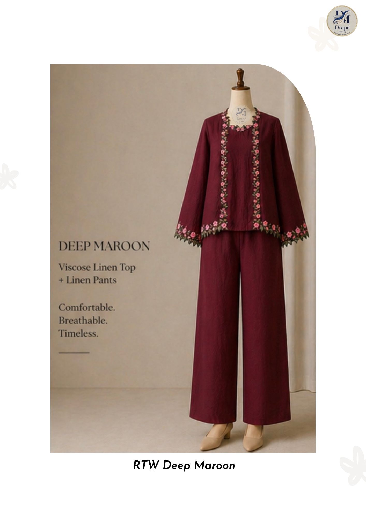 deep maroon