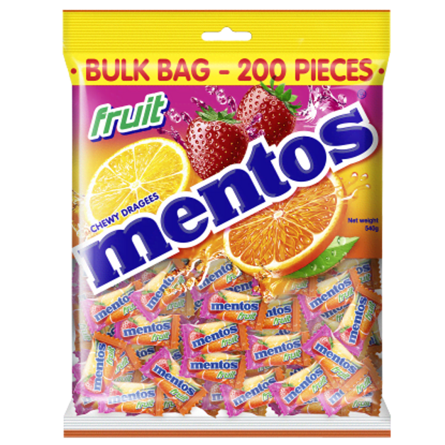 Mentos Fruit Pillow Pack Bag | Mentos Australia