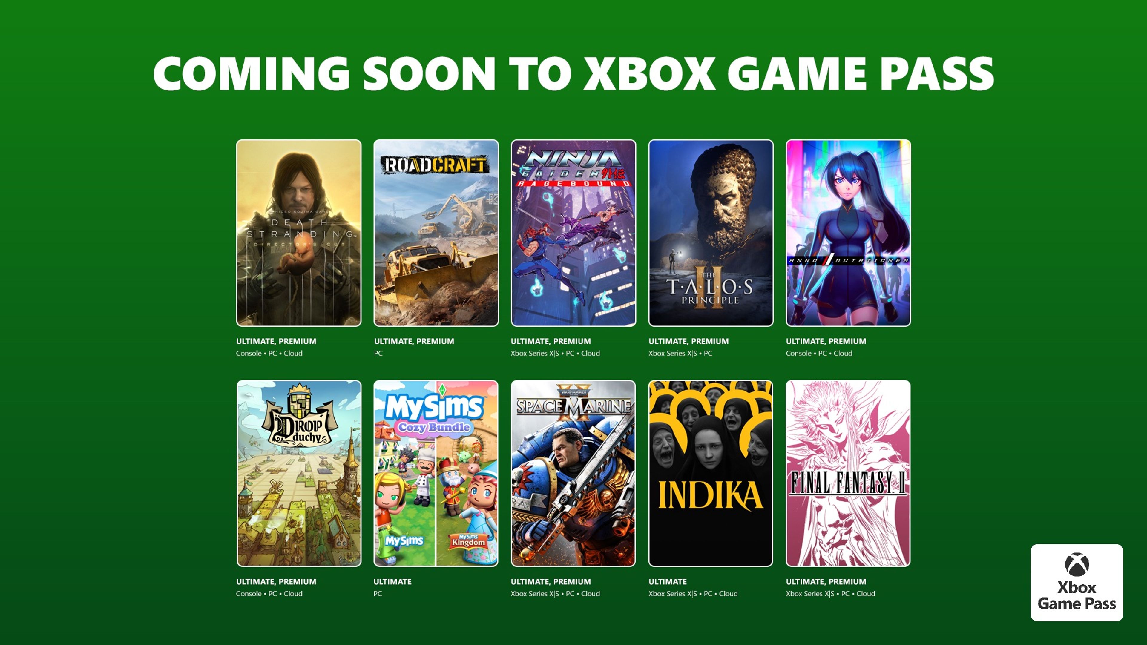 الإعلان عن الدفعة الثانية لخدمة Xbox Game Pass 