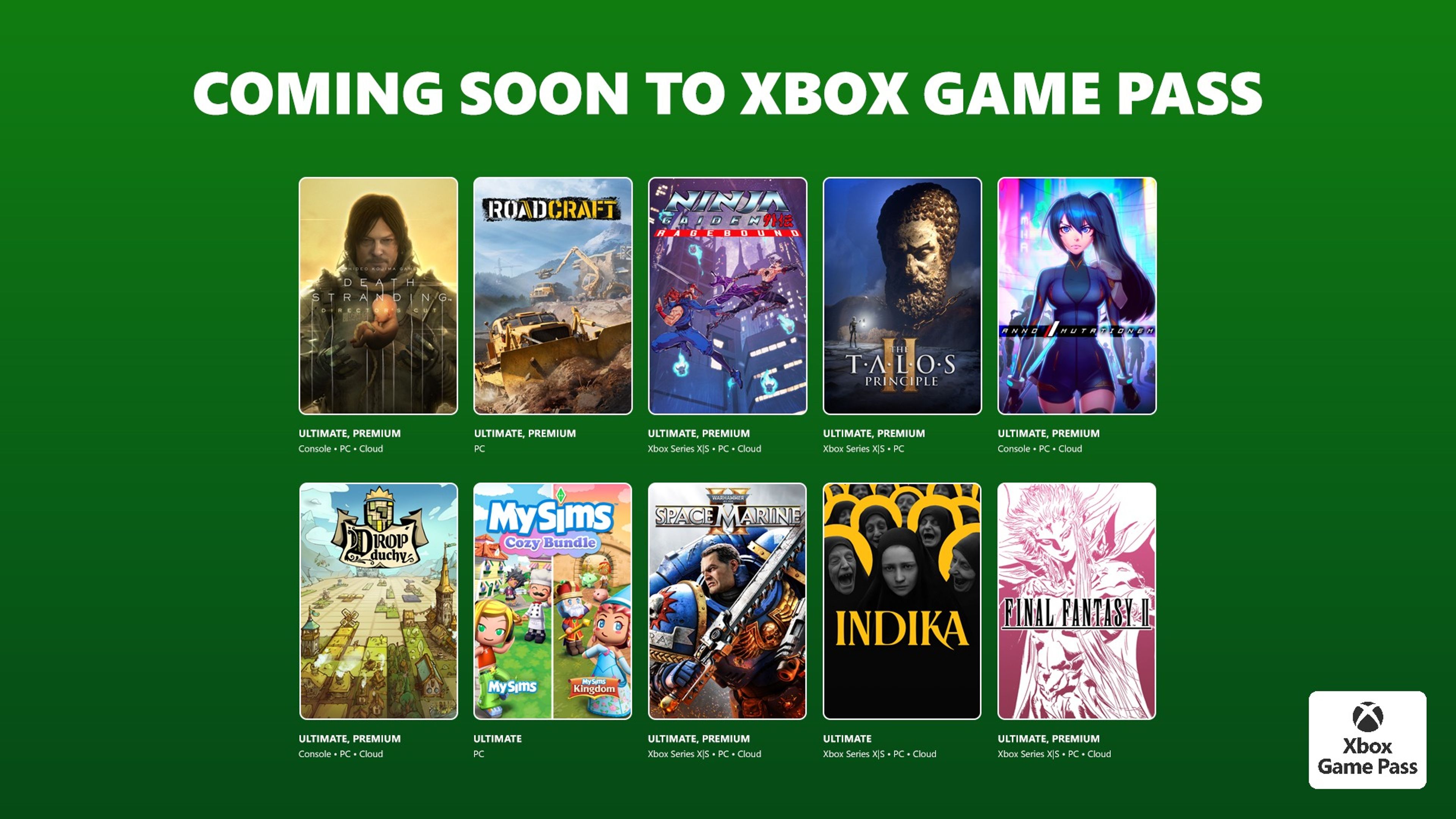 الإعلان عن الدفعة الثانية لخدمة Xbox Game Pass