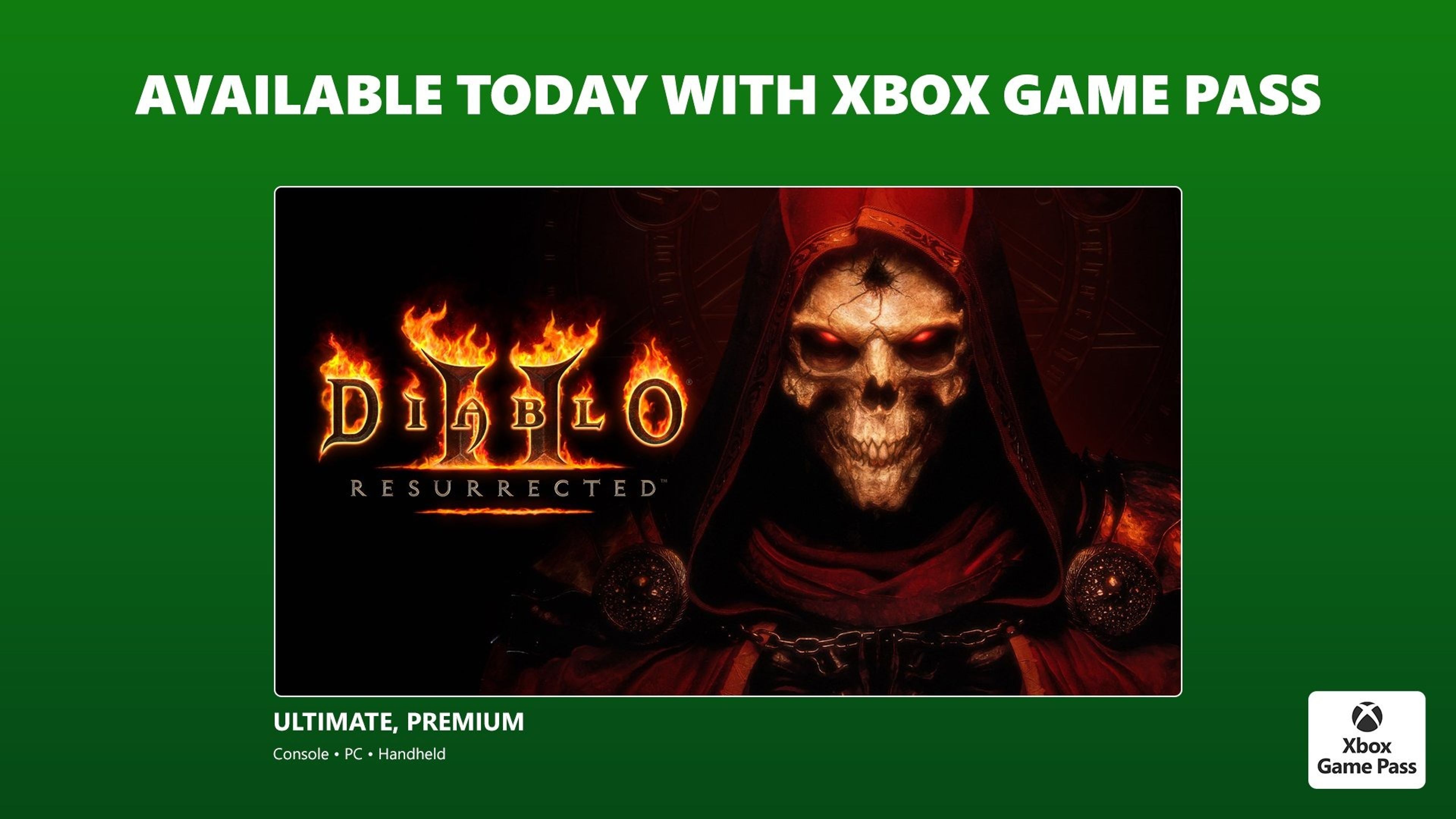 إعلان مفاجئ: Blizzard تكشف عن Diablo II: Resurrected وتوفرها على Game Pass