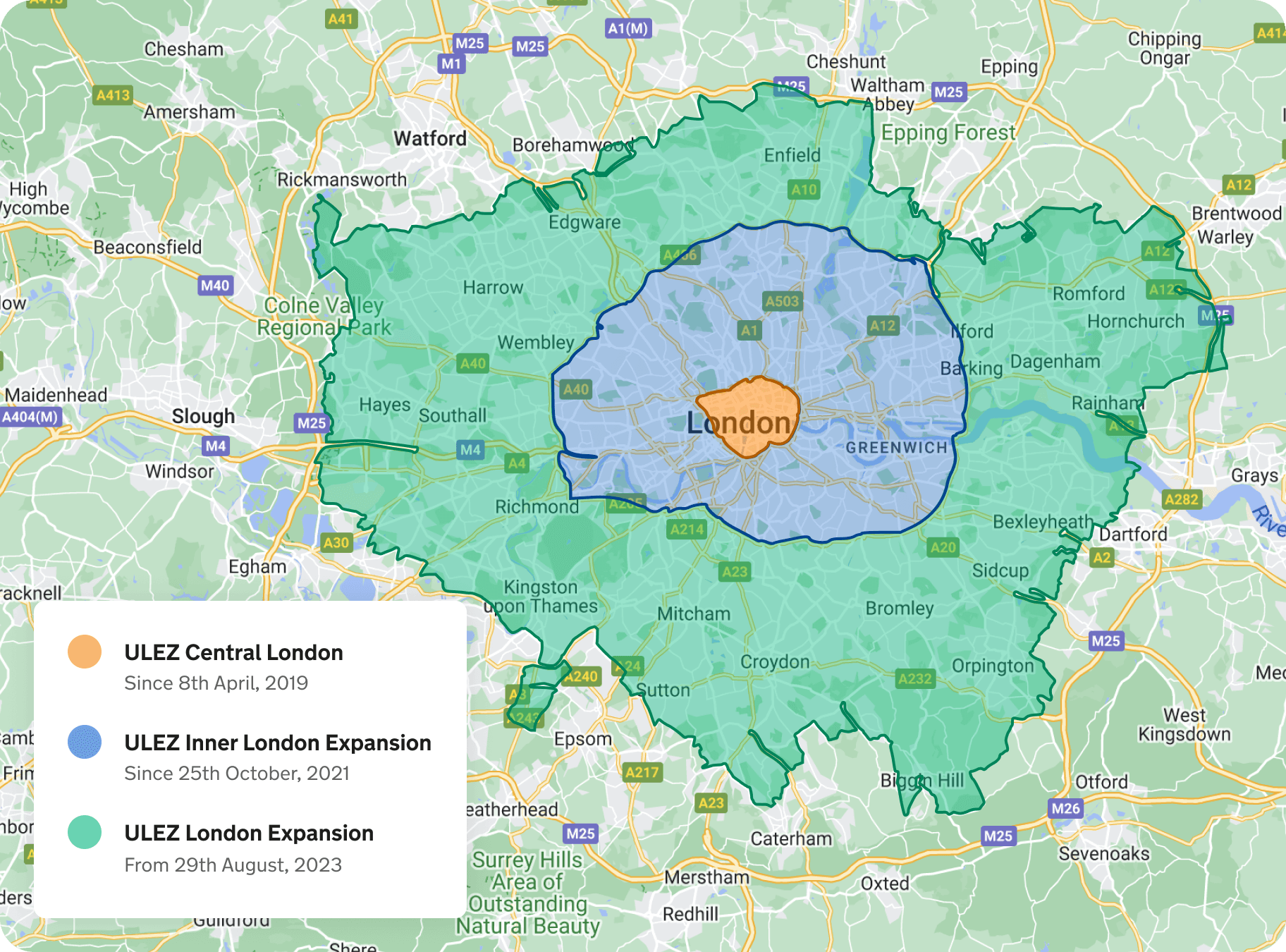 London ULEZ Map