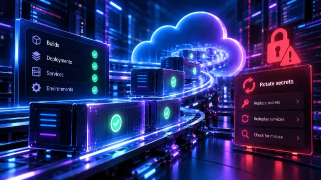 Railway builds and deployments have resumed on existing plans after a possible customer-secret exposure. Restored service does not revoke leaked API keys or database credentials, so application owners still need to complete credential rotation and verify deployed services.