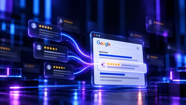Google Ads review summaries use AI to turn third-party customer feedback into short messages within Search ads. They currently cover English-language ads in the US, UK, Australia and India, with no direct copy editing for advertisers.