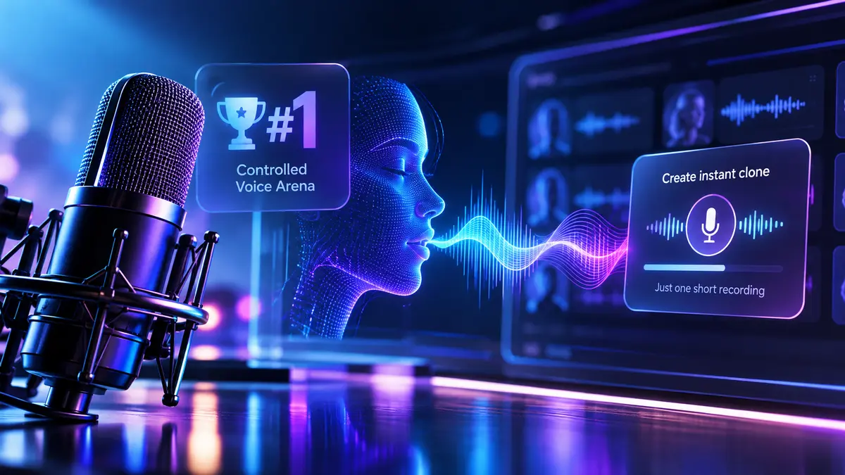 HeyGen Voice debuted at the top of an independent blind-test leaderboard ahead of ElevenLabs and Qwen models. Instant voice clones are free during the preview window. Teams that already produce YouTube, ads or customer videos can match brand voice without a second tool.