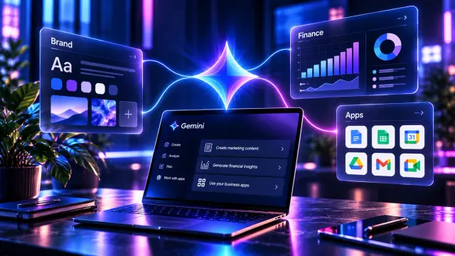 Google's new Gemini small-business tools combine brand-aware creative generation, financial analysis and connections to business software. Solo operators should test output accuracy and actual time saved before shifting their regular workflow.