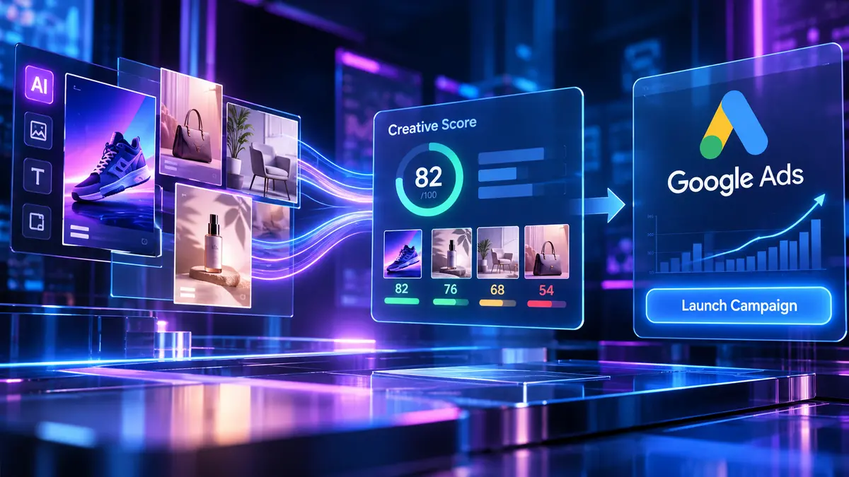 Picsart Marketing Studio combines ad creation, predictive scoring and live Google Ads campaign setup. Small businesses should compare three creatives against their existing process and measure real conversion outcomes before changing tools.