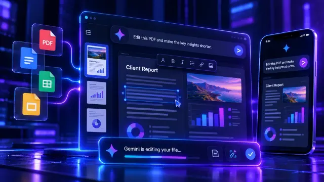 Gemini now lets users generate, preview and edit PDFs, documents, spreadsheets and presentations directly in conversations. The practical test is whether a real client deliverable survives revisions and export without extra formatting work.