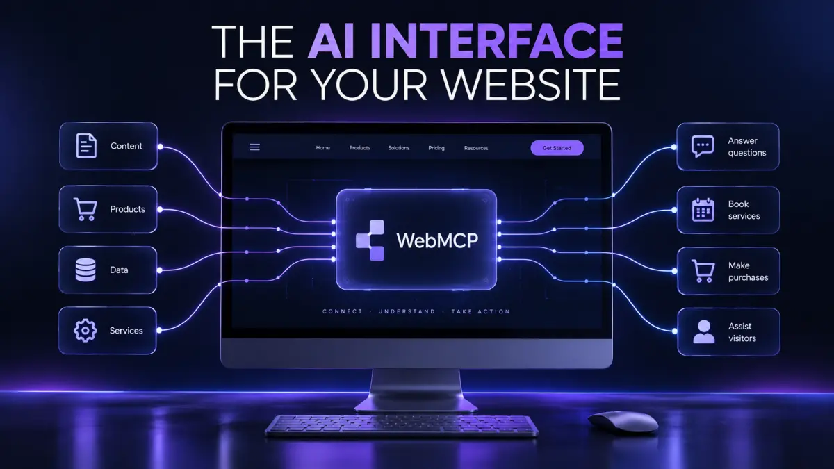 WebMCP is an emerging web standard that lets websites expose structured tools that AI agents can use directly.