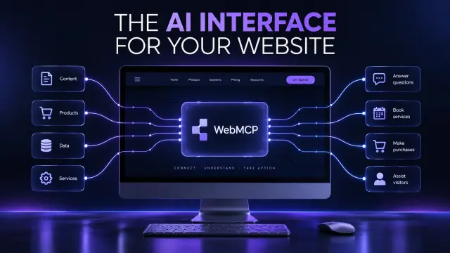 WebMCP is an emerging web standard that lets websites expose structured tools that AI agents can use directly.