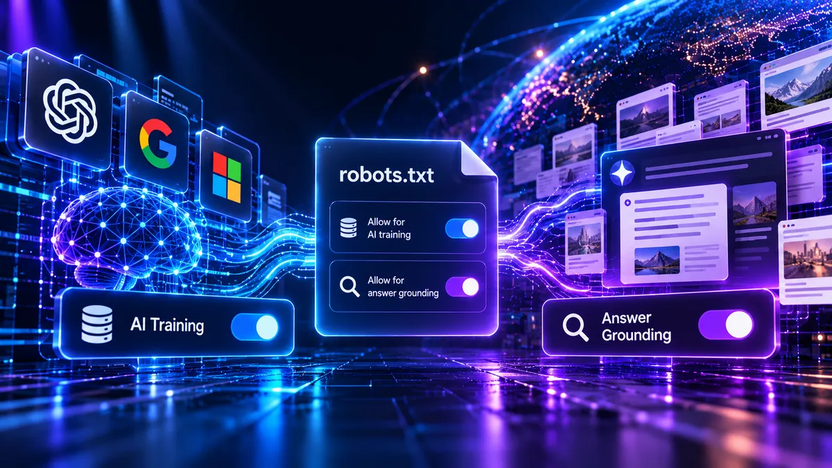 OpenAI, Google and Microsoft announced support for a common robots.txt signal for AI training on October 30, 2026. The rollout is not complete, and Microsoft is introducing separate grounding controls with a February 2027 start and a March transition deadline for older restrictions.
