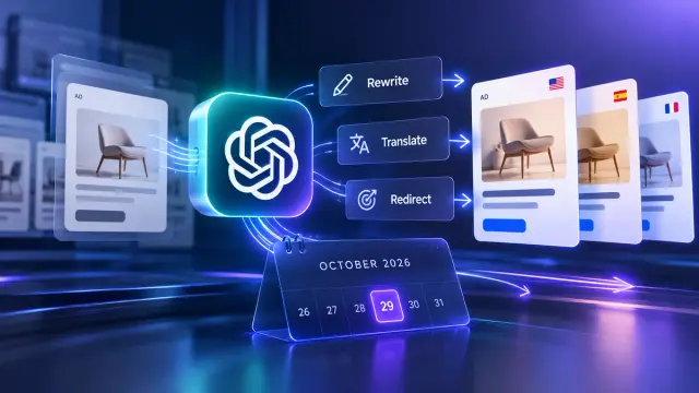 ChatGPT Ads creative enhancements will switch on automatically on October 29, 2026. Advertisers can opt out at account or campaign level before launch, avoiding unreviewed headlines, translations and destination changes.