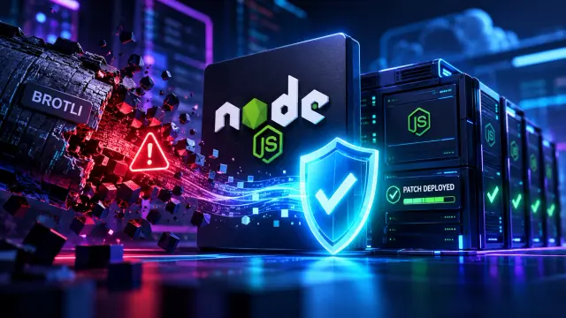 Node.js security releases on October 21 fix CVE-2026-111497, a high-severity Brotli decoder bug that can lead to remote code execution. Check the Node.js version inside production containers and redeploy patched runtimes.