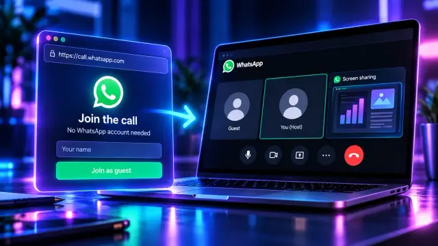 WhatsApp guest calling lets clients join a video or audio call from a computer browser without registering. Here's where it fits in consultations, sales conversations and support, and where a dedicated meeting tool is still useful.