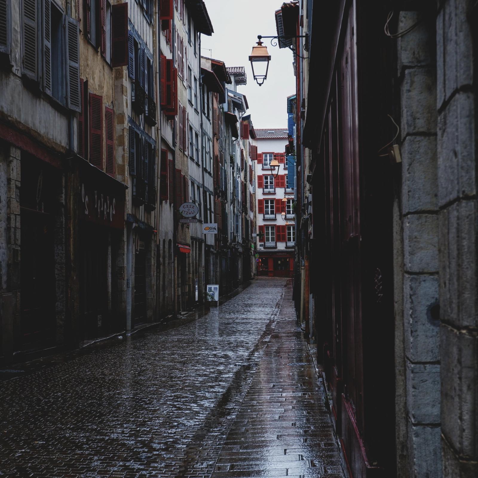 Street scene being edited