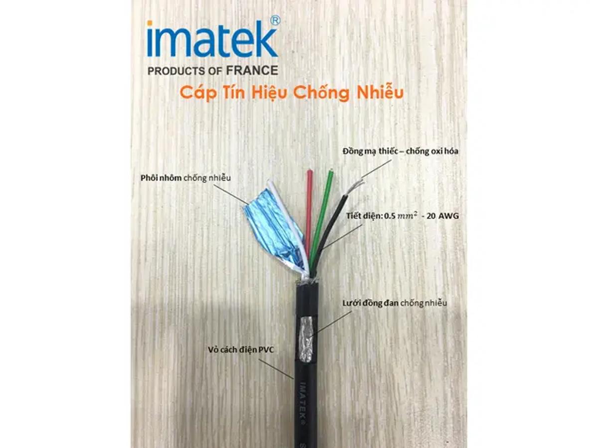 Cáp tín hiệu chống nhiễu phôi nhôm Imatek