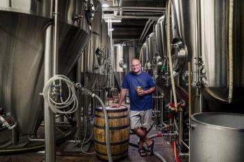 Charlie Bredo - owner and operator of Troubled Monk Brewery