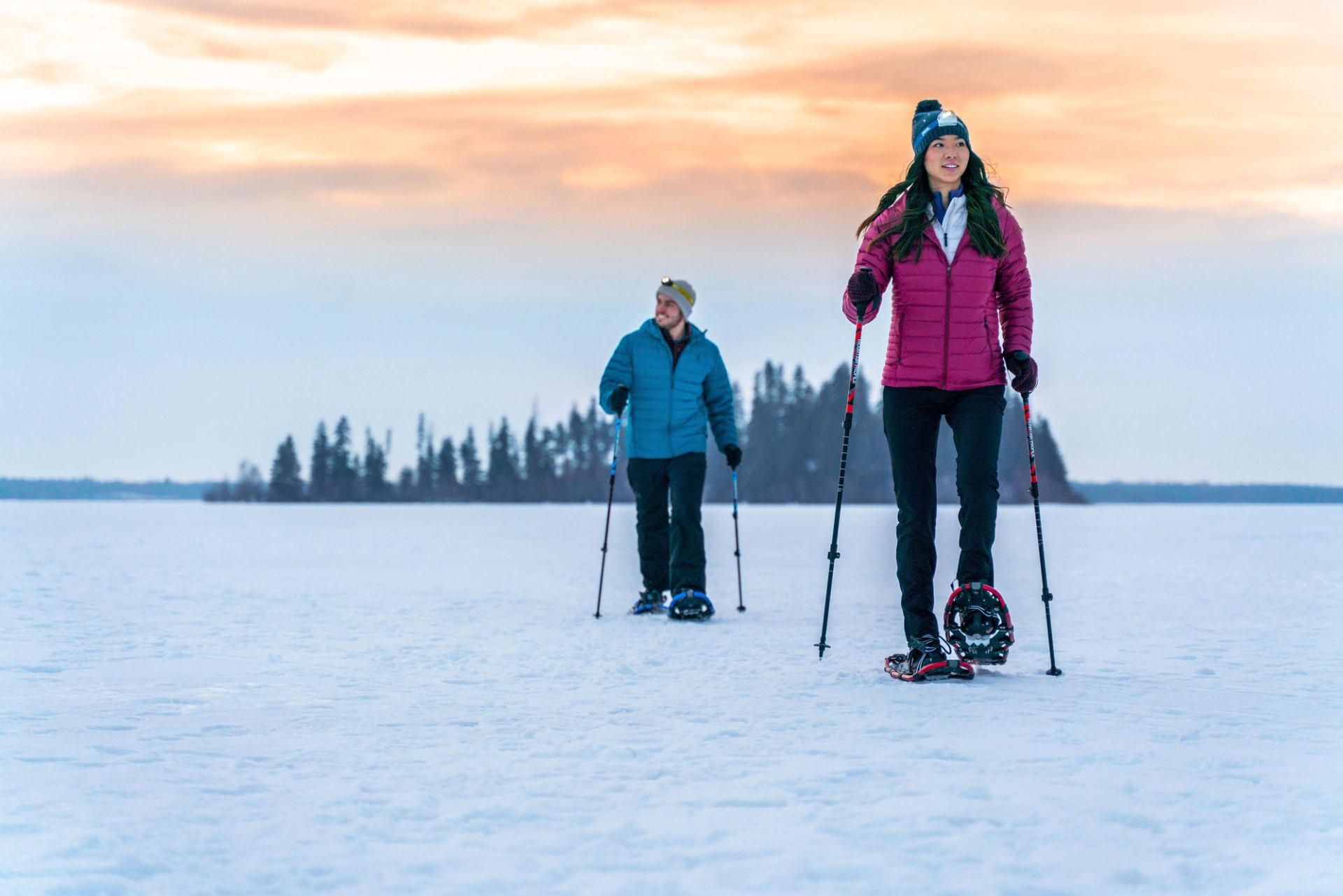 Snowshoers in Elk Island National Park