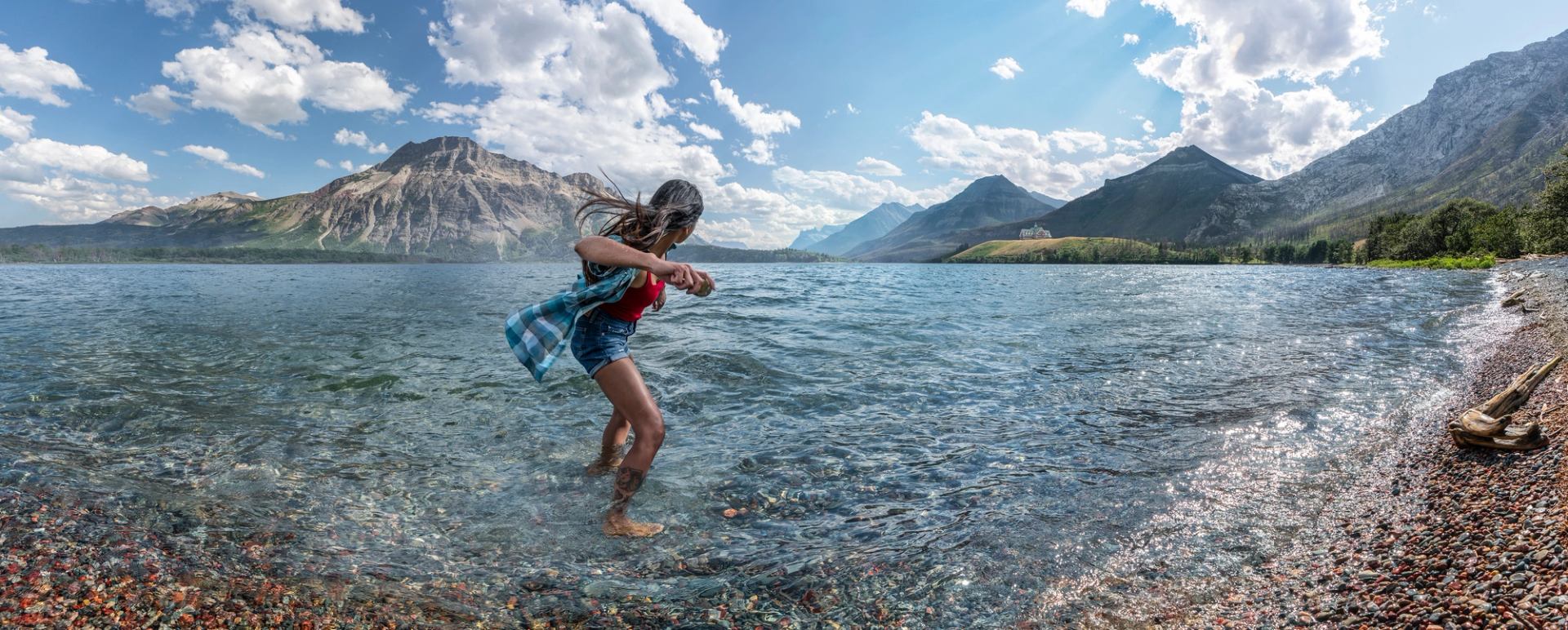 Waterton lakes national park. Canadian Rockies.