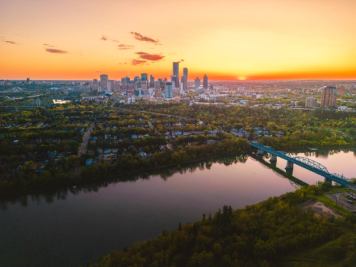 Rowland Lookout during sunset