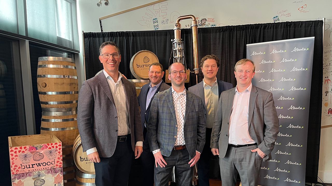 Burwood Distillery group shot with David Goldstein.