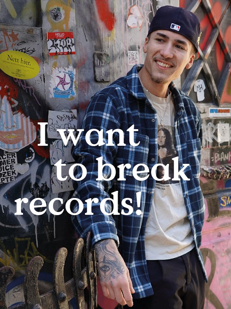 I want to break records