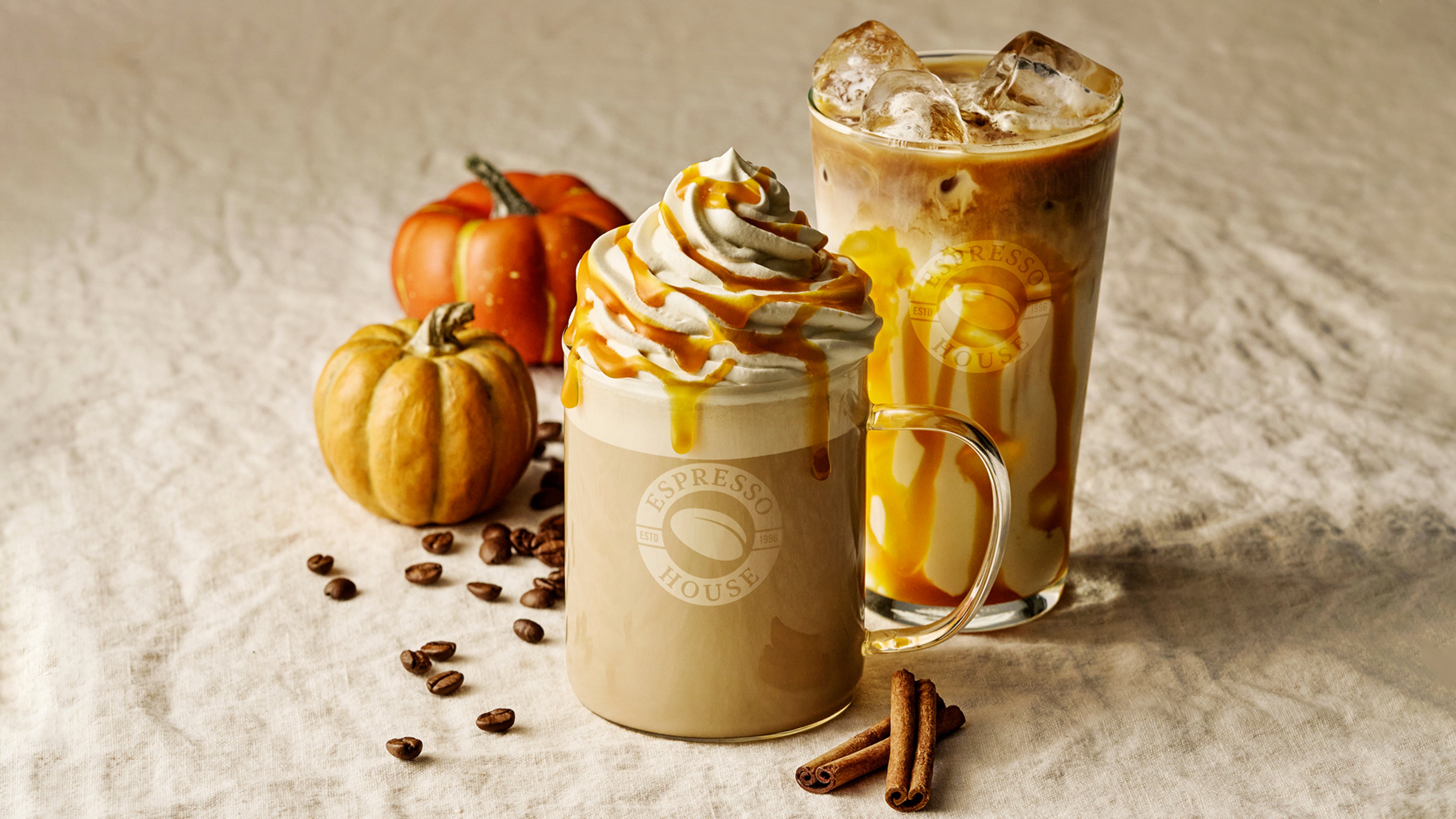 Das Herbst ist da – genieße heiße und kalte Pumpkin Favoriten