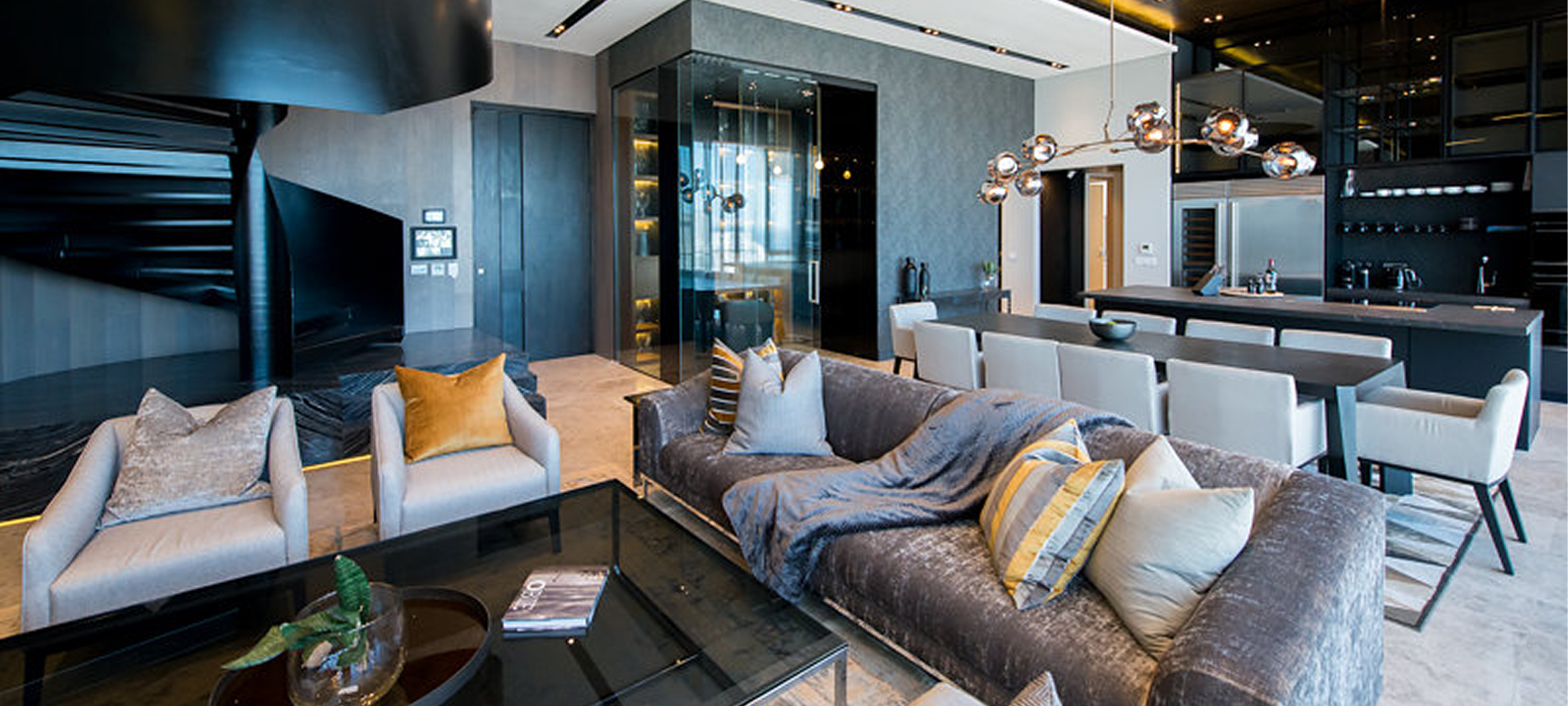 High-Style Horizons: Inside the Fairmont Penthouse by Inhouse Design Studio
