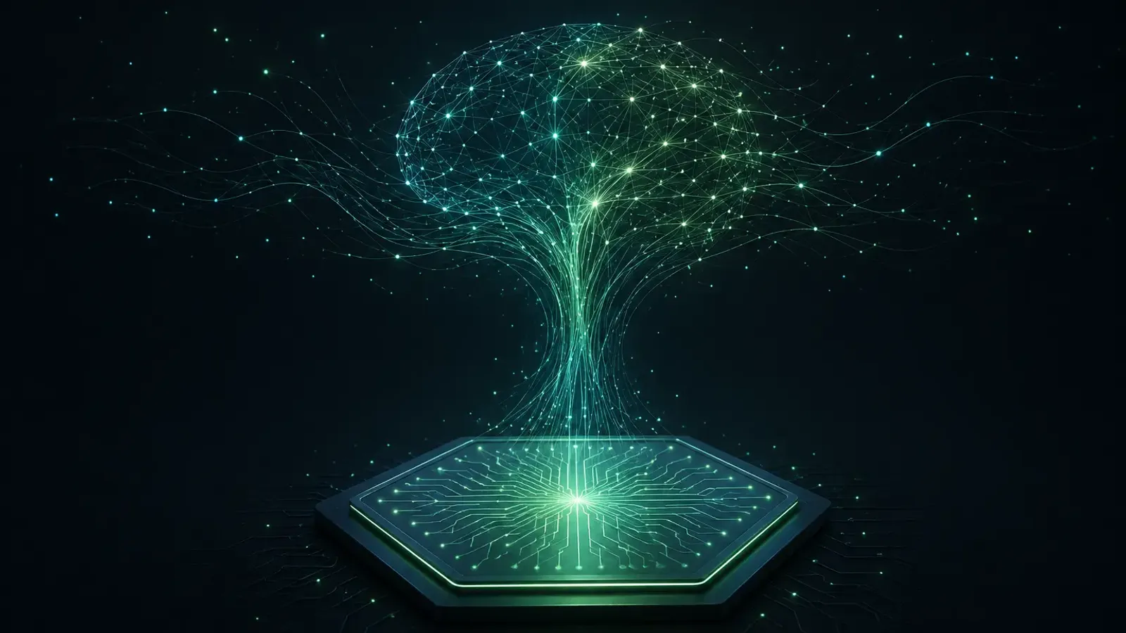 AI agents integrated into company operations through connected autonomous workflow nodes