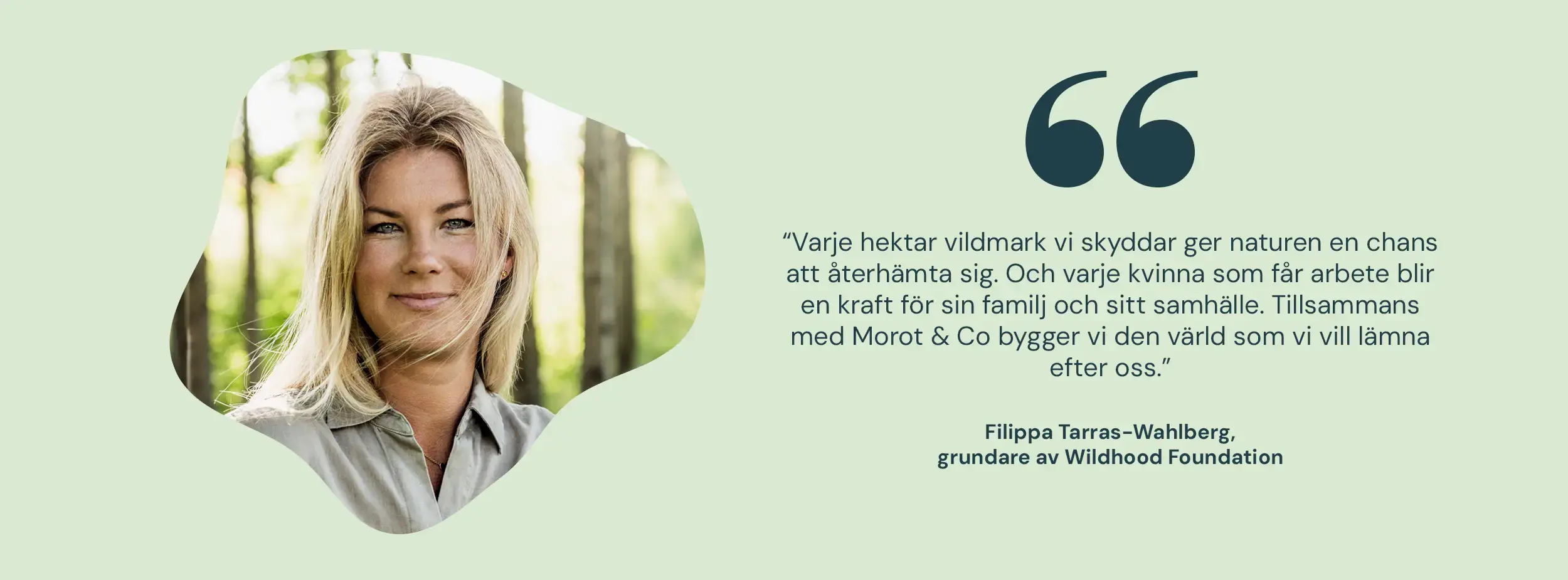 Filippa Tarras, Wildhood Foundation Filippa Tarras, Wildhood Foundation