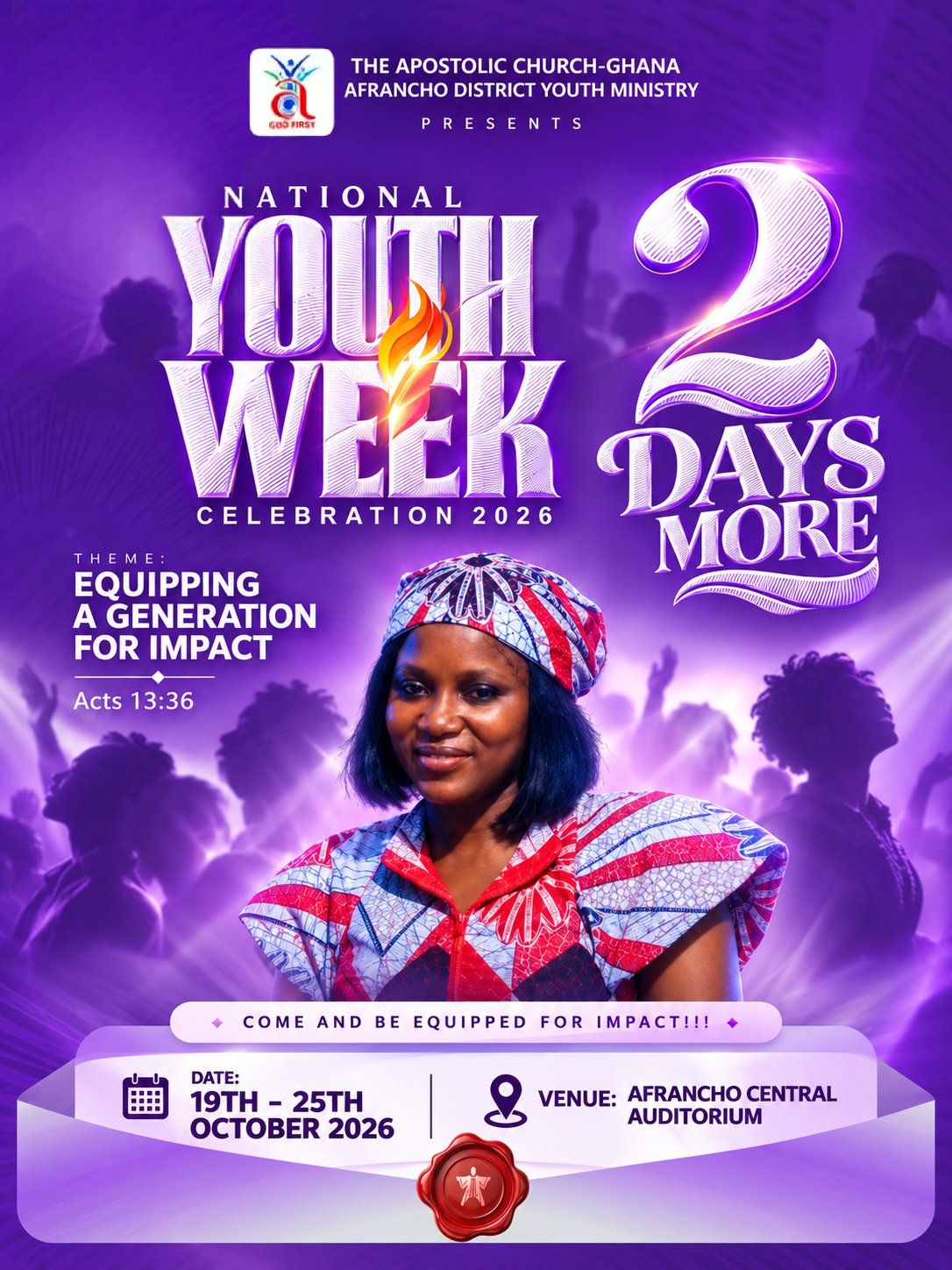 National Youth Week Celebration 2026: 2 Days More