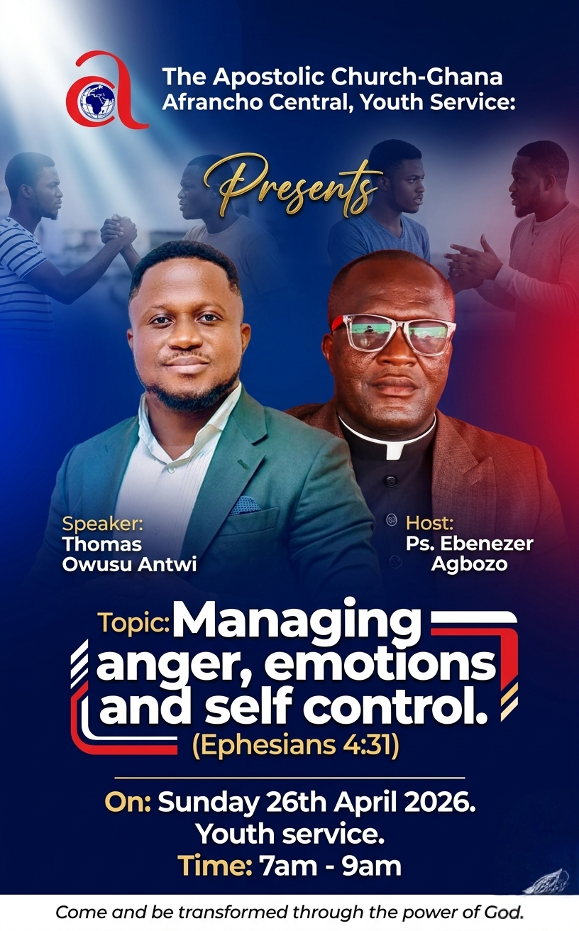 PROGRAMME FOR SUNDAY, 26TH APRIL, 2026