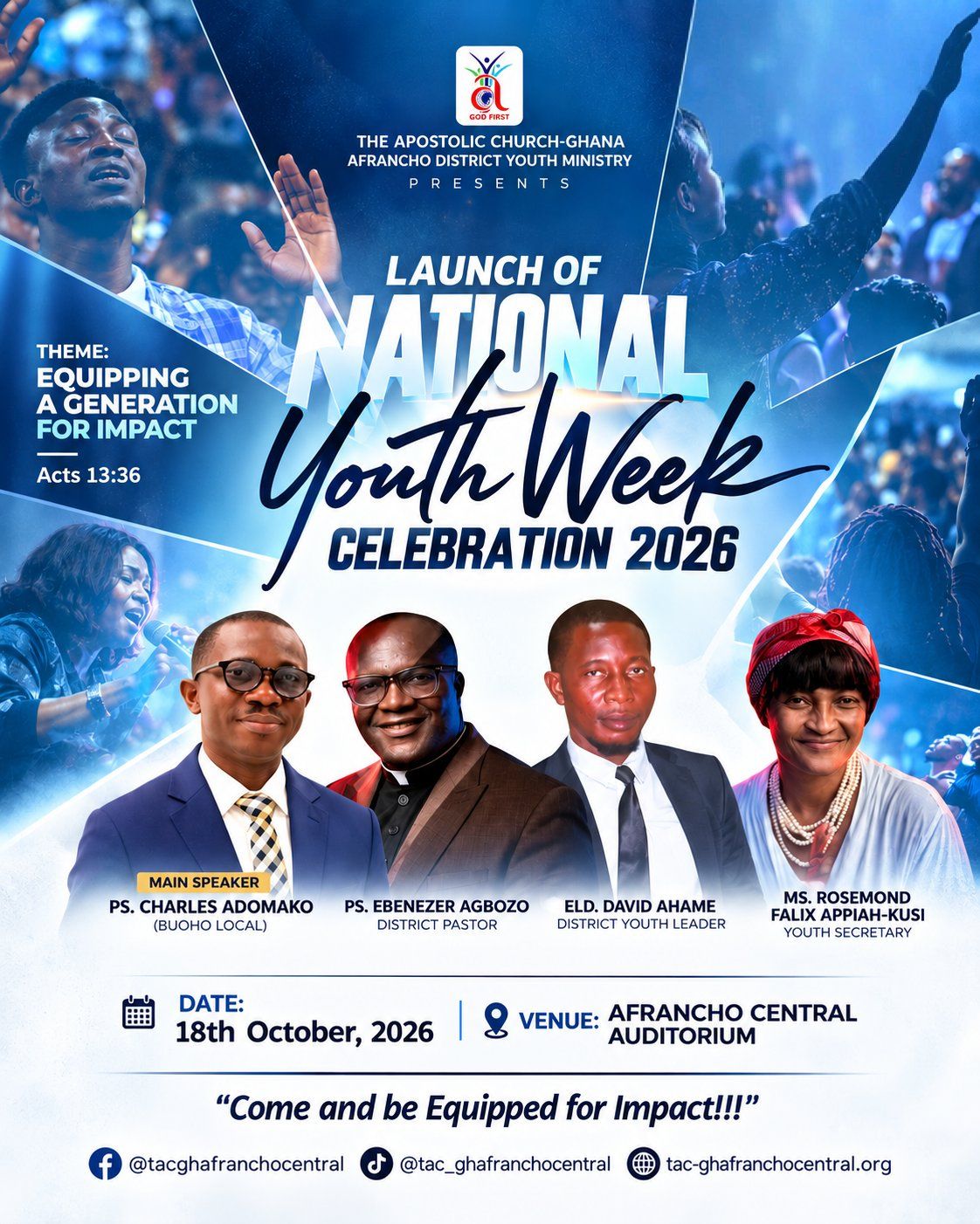 Launch of National Youth Week Celebration 2026 flyer