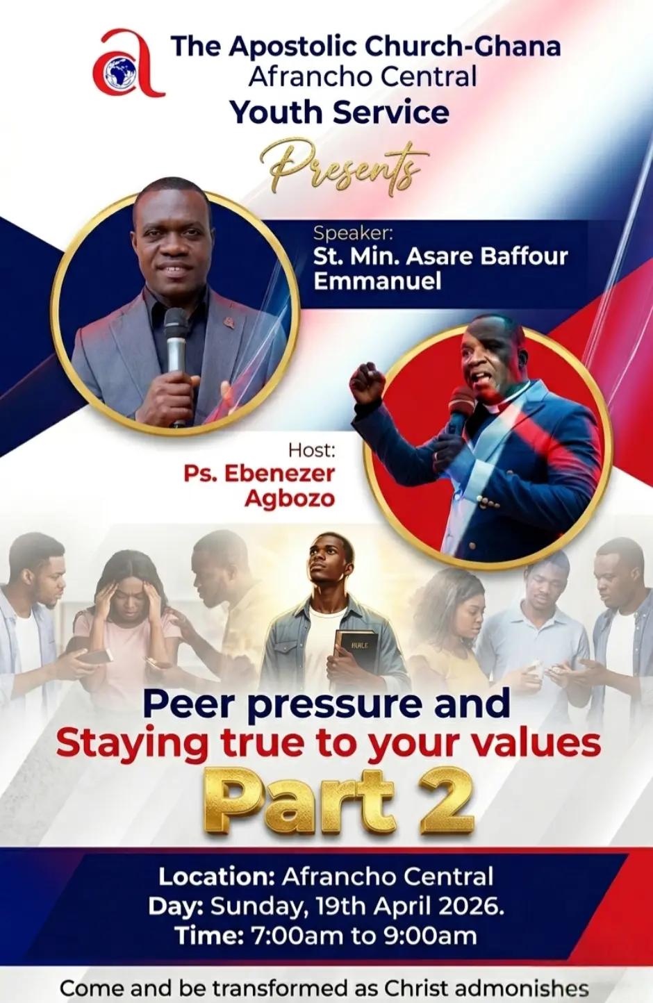 Peer Pressure And Staying True To Your Values (Part 2) (First Service)